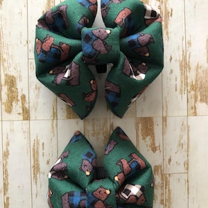 Nœud papillon pour chien avec motif écossais Buffalo • Nœud papillon pour chien • Nœud papillon d'hiver pour animal de compagnie • Nœud papillon pour animal de compagnie • Nœud papillon pour animal de compagnie • Mignons ours d'hiver pour animal de compagnie • Nœud papillon pour animal de compagnie