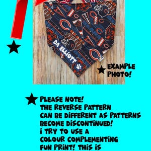 Buffalo Bills Dog Bandana / Buffalo Bills / Dog •Cat Bandana / Pet Bandana / Snap Bandana / Bills Pet Wear/ Pet Fashion / Reversible Dana image 11