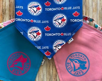 Toronto Blue Jays /  Toronto / Dog • Cat Bandana / Pet Bandana / Blue Jays / Dog Bandana / Snap-On Bandana / Reversible