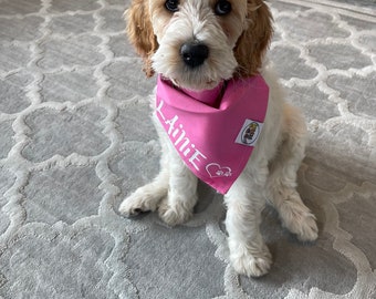 Personalized Dog Bandana / Custom Bandana / Personalized / Dog•Cat Bandana / Personalized Pet Bandana / Snap Bandana / Custom Made Bandana /