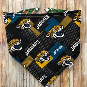 Jacksonville Jaguars Dog Bandana / Jacksonville Jaguars / Dog•Cat Bandana / Pet Bandana / Snap Bandana / Jaguars Pet Wear/ NFL Pet Fashion