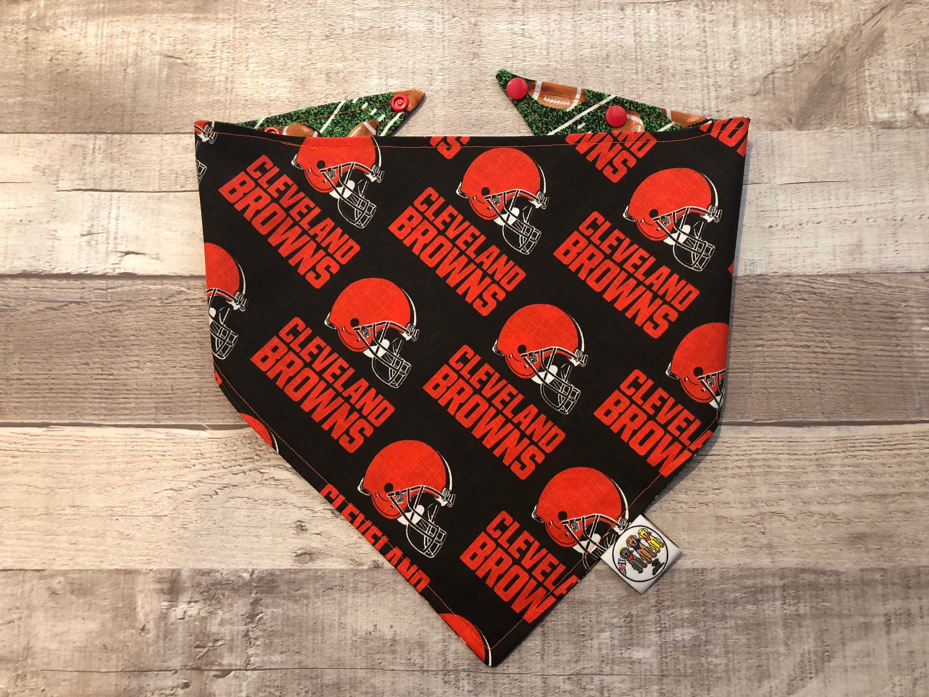 Browns dog bandana cheap