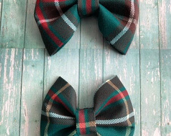 Newfoundland Tartan Plaid Bow Tie •  Dog Bowtie • Fall/Winter Bow Tie • Cat Bow Ties • Flannel Bow Tie • Bowtie  • Newfoundland Tartan