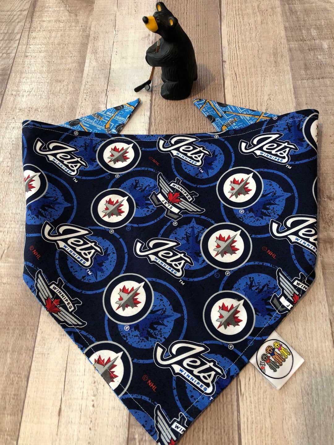 2 Styles / Winnipeg Jets Bandana / Winnipeg Jets / Dogcat Bandana / Pet