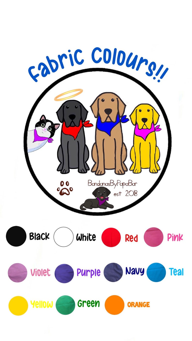 Personalized Dog Bandana / Custom Bandana / Personalized / DogCat Bandana / Personalized Pet Bandana / Snap Bandana / Custom Made Bandana / image 8