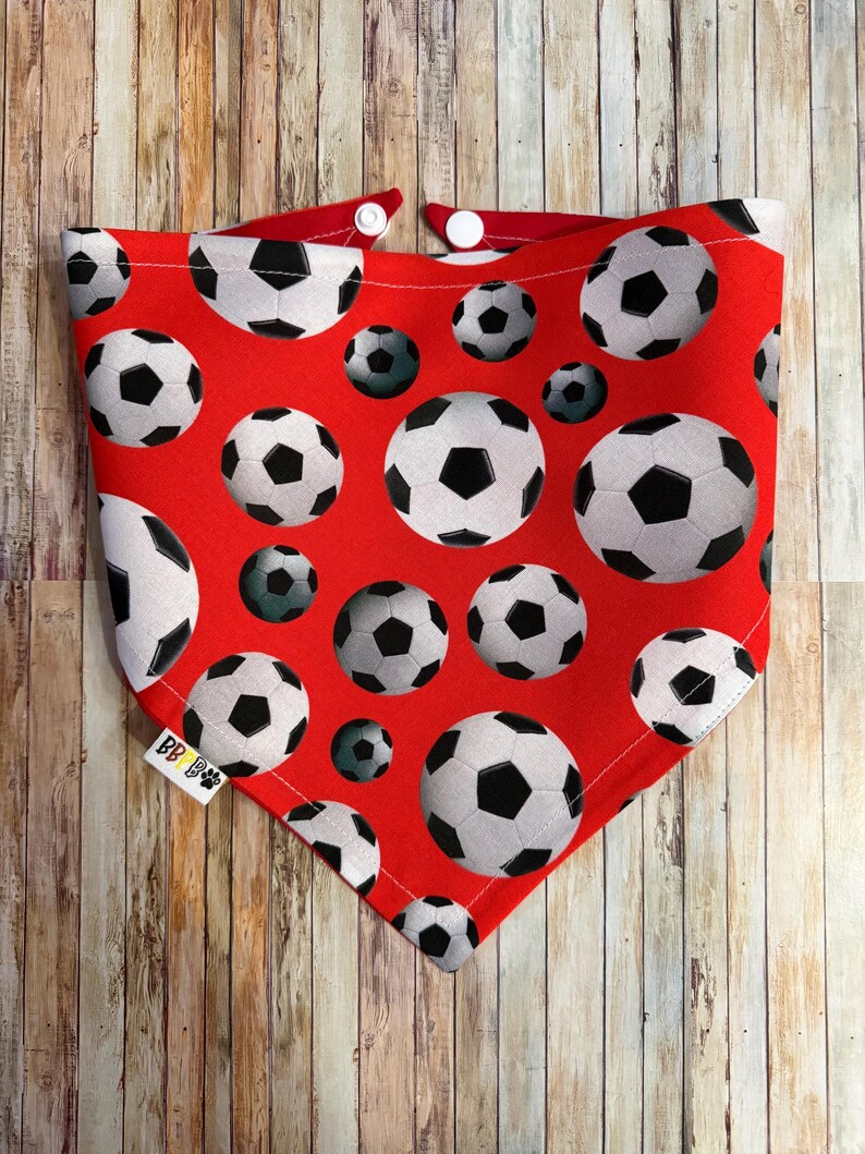 Team Canada Soccer Bandana / TFC / Canada / World Cup / Canada Soccer / Dog • Cat Bandana / Pet Bandana / Snap Bandana / Personalized / image 4