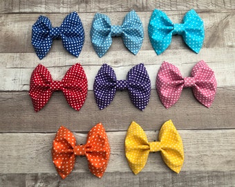 Polka Dot Bow Tie • Polka Dot Dog Bow Tie • 6 Colours • Cat Bow Tie • Polka Dot Pet Bowtie • Bow Ties • Dog Bow Tie • Dog Neck Wear •