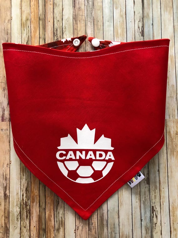 Team Canada Soccer Bandana / TFC / Canada / World Cup / Soccer / Dog • Cat Bandana /  Pet Bandana / Snap Bandana / Personalized /Custom