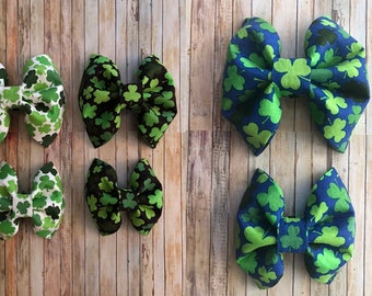 St. Patrick's Day Bow Tie • Irish Bow Tie • Cat Bow Ties • Shamrock Bow Tie • Green Clover Bow Tie • Green Lucky Bow Tie • 3 STYLES