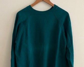 Vintage green teal hanes sweatshirt