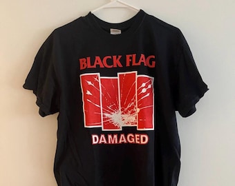 Black Flag Band Tee, Size XL, Excellent Condition - Etsy