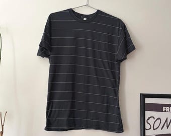 Y2K American Apparel Striped Tee / M