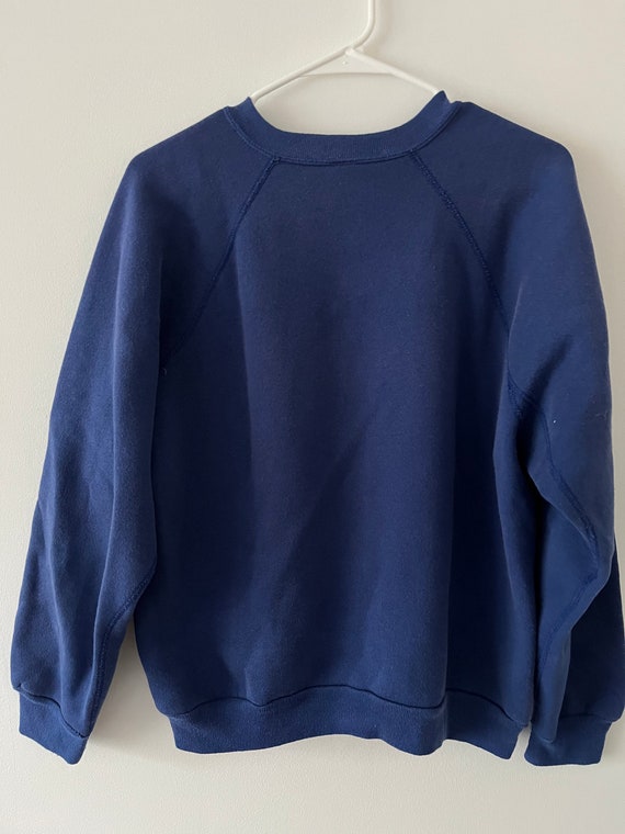 80s 90s Royal blue vintage sweatshirt - image 4