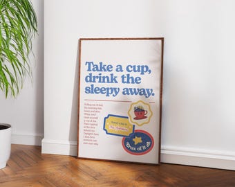 Impresión artística de café de Charlie's Garden, inspirada en DJO, tamaño A6/A5/A4/A3, vinilo musical.