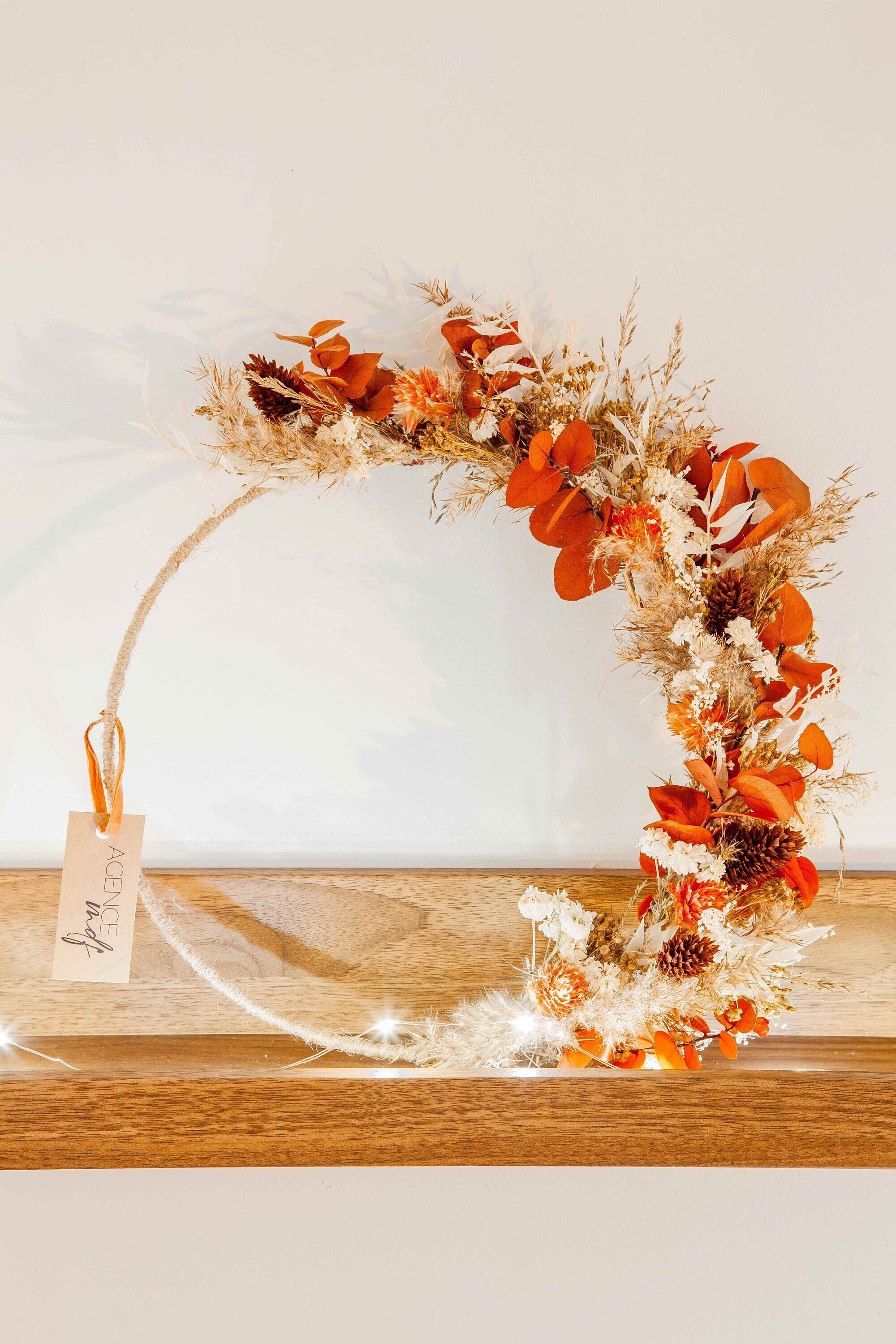 Couronne de Fleurs Séchées - Modèle Mathilde