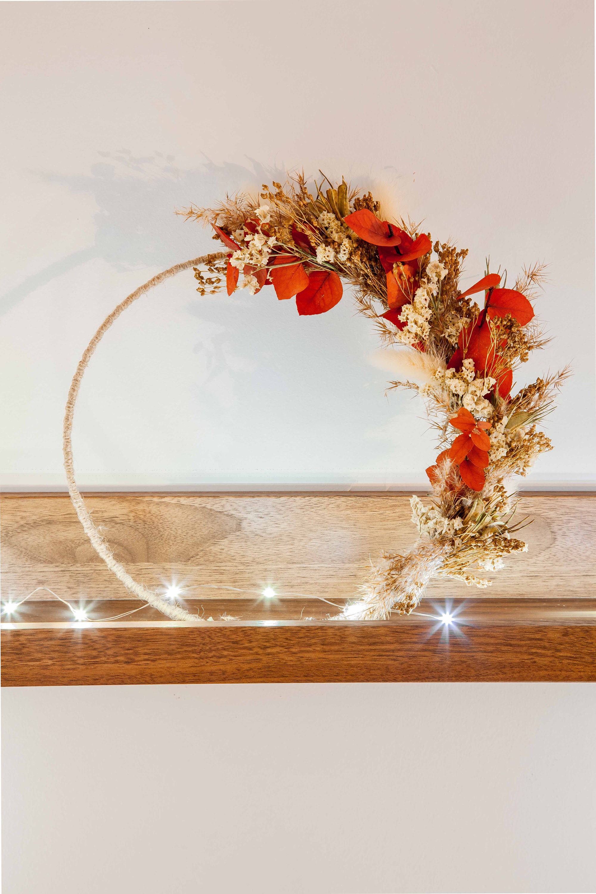 Couronne de Fleurs Séchées - Modèle Laurie