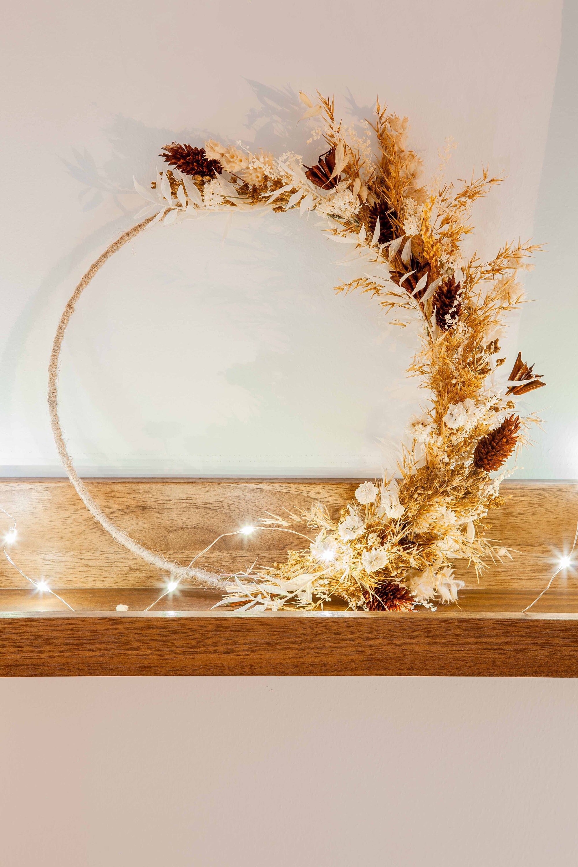 Couronne de Fleurs Séchées - Modèle Margaux