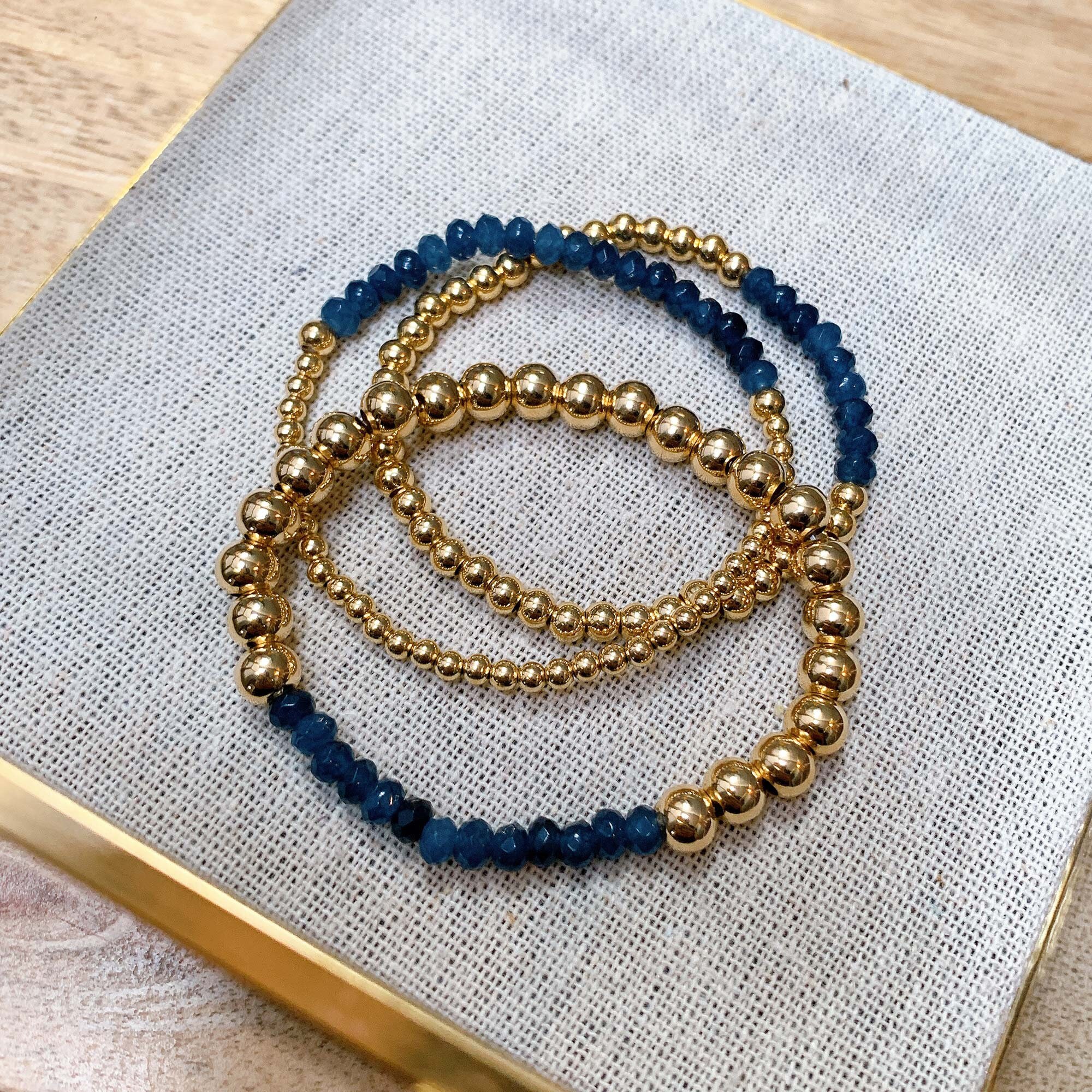 Gold Beaded Bracelets 14K Gold Filled Ball Beads 3mm/4mm/5mm Etsy