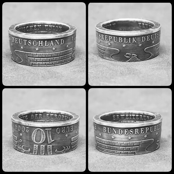 Buy 10 Euro Coin Ring 925 Silver Online in India Etsy