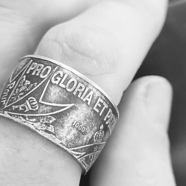 Pro Gloria et Patria Coinring aus 999er Silber