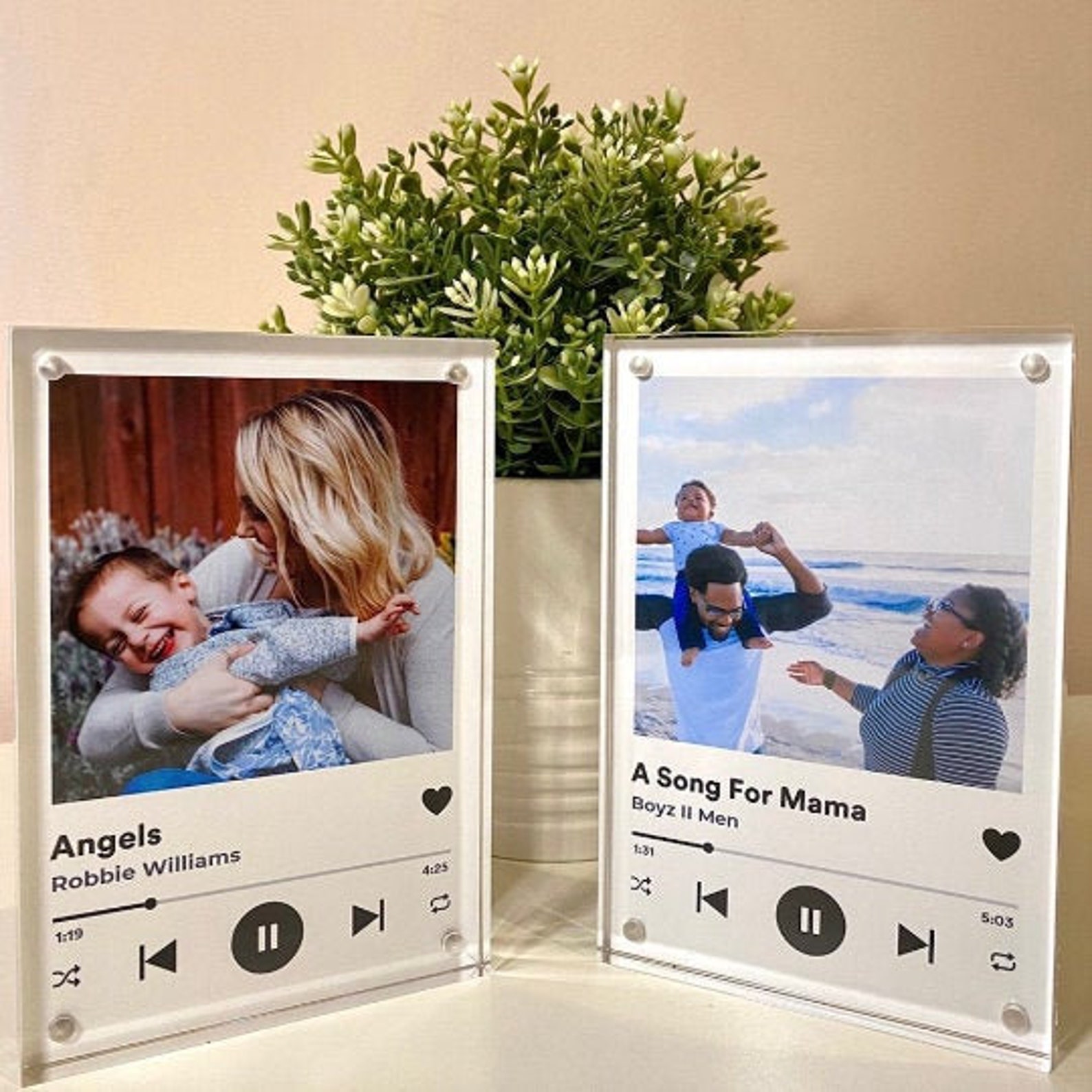 Spotify Photo Frame Personalised With Song Code Mother's Etsy