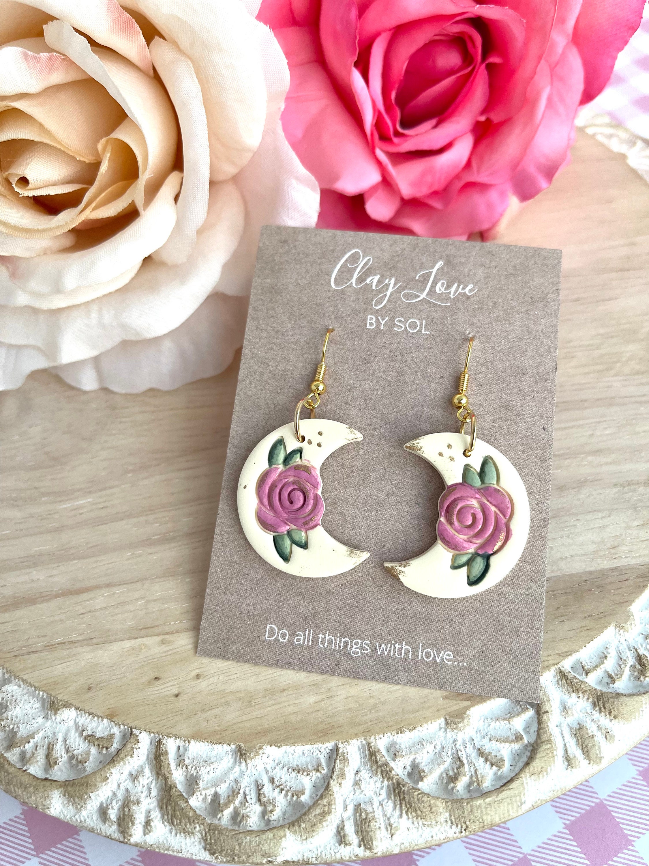 Orla Drop Earrings in Special Edition Pink