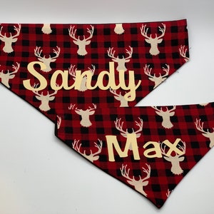 Dog Bandana, Dog Bandana Personalized, Dog Bandana Over The Collar, Holiday Bandana, Pet Bandana, Pet Accessory, Stocking Stuffer,