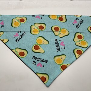 Dog Bandana/Dog Bandana Personalized/Dog Bandana Over The Collar/Avocado Bandana/Pet Bandana/ Slip On Bandana/Stocking Stuffer,