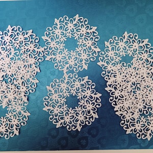 Die Cut Deckchen - 8 Stück Set von 8 cm schneiden aus 210 g/m² Papier