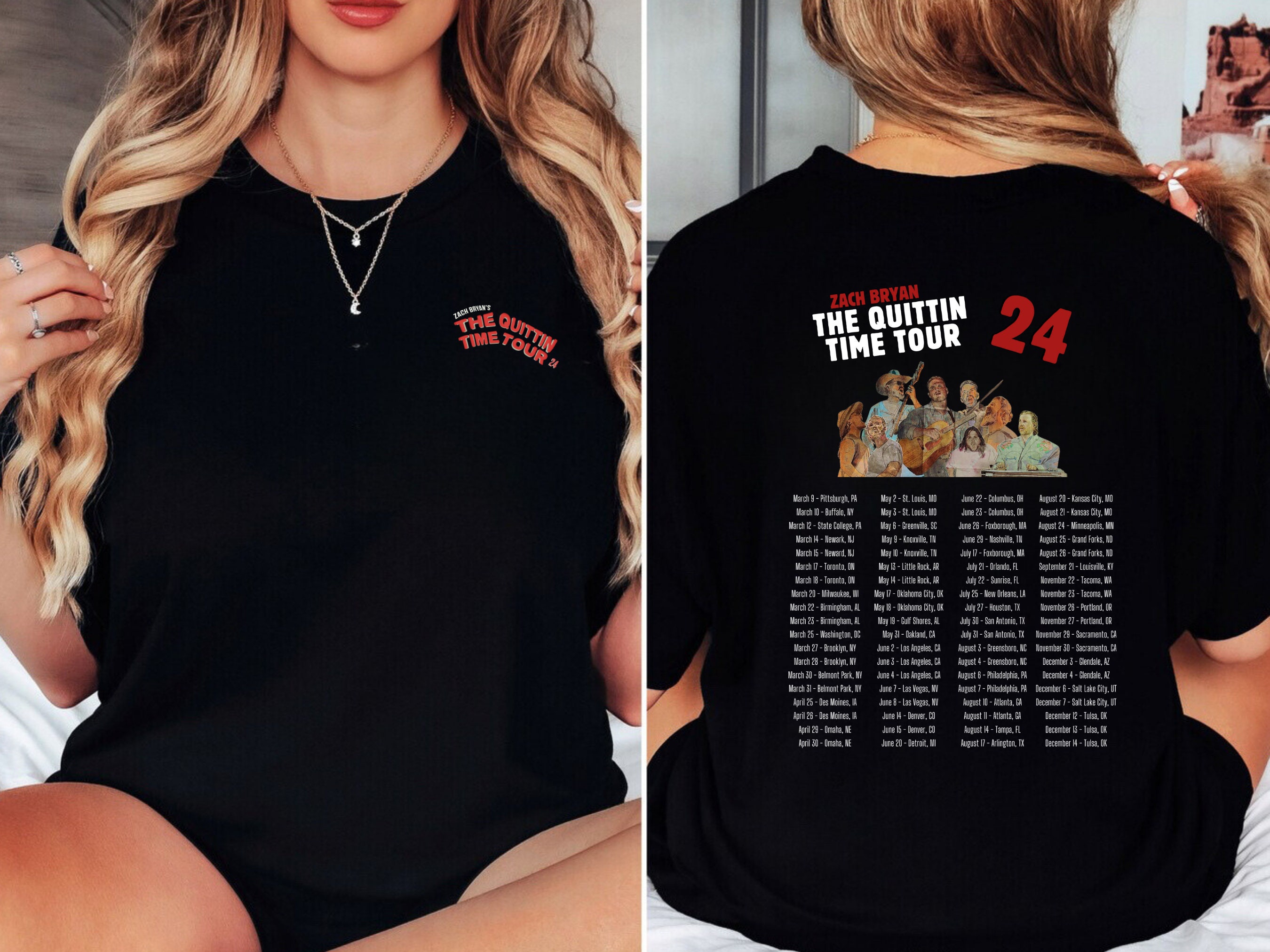 Zach Bryan Tour Shirt, 2024 Zach Bryan Concert Shirt