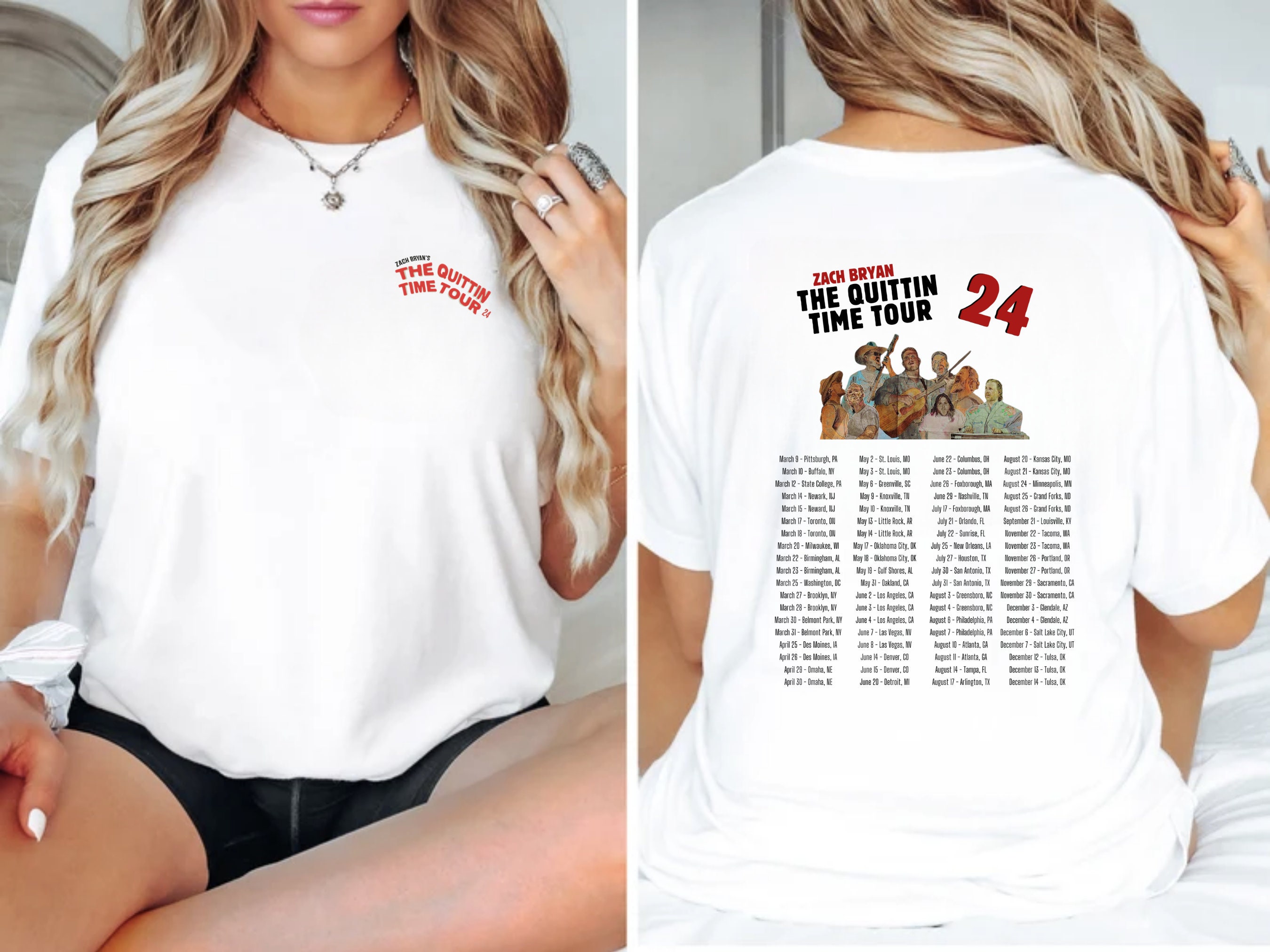 Zach Bryan Tour Shirt, 2024 Zach Bryan Concert Shirt