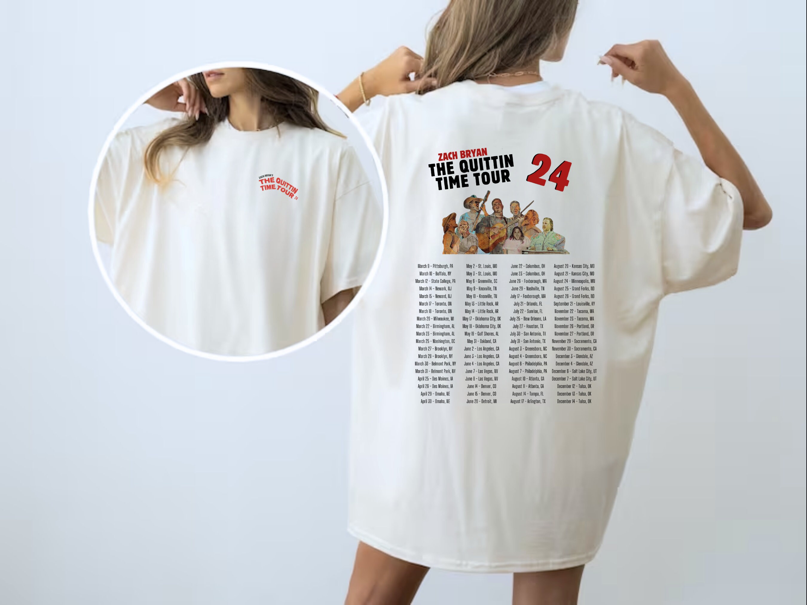 Zach Bryan Tour Shirt, 2024 Zach Bryan Concert Shirt