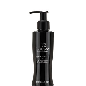 Nacreo Man - Black Styling Gel for Hair - STRONG HOLD - Does Not Stain and Masks Gray Hair - Shiny Effect (1x150ml)