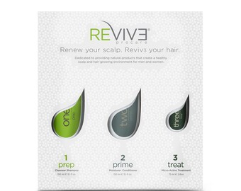 Revive Procare - Kit TRATTAMENTO ANTICADUTA dei capelli - Sistema in tre parti che favorisce la sana crescita dei capelli