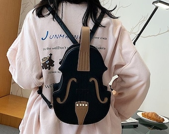 Drawstring Backpack Violin Oil Painting Rucksack Drawstring Backpack Violin Oil Painting Rucksack