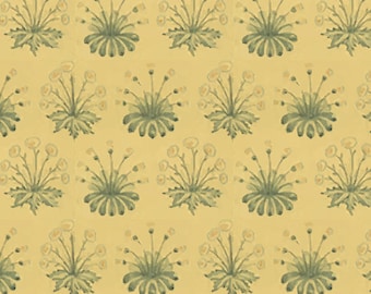 Dollhouse Wallpaper 1/12 scale William Morris Yellow Printable Download 8.5 x 11 and 11 x 17 digital sheet farmhouse Classic miniature