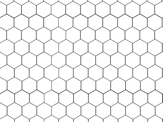 Dollhouse Wallpaper 1/6 Scale Hexagon Tile Printable Download - Etsy