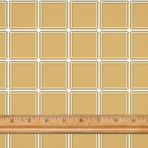 Dollhouse Wallpaper 1/12 scale Modern Mustard Yellow Board Batten Wainscoting Geometric Printable Download 8.5x11 n' 11x17 Digital Diorama