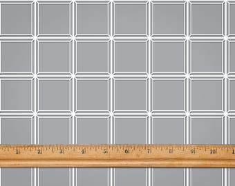 Dollhouse Wallpaper 1/12 scale Modern Gray White Board Batten Wainscoting Geometric Printable Download 8.5x11 n' 11x17 Digital Diorama