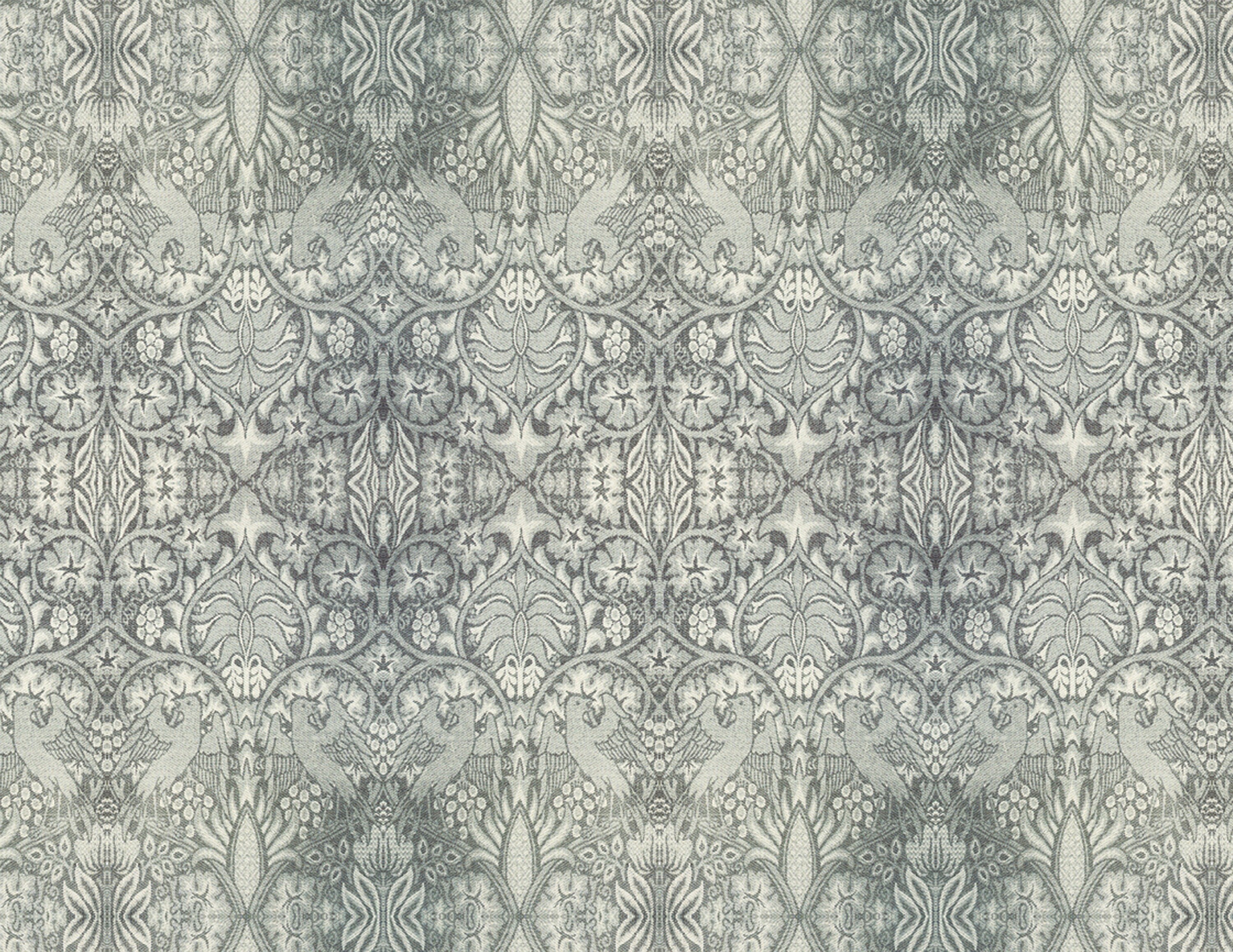 Dollhouse Wallpaper 1/12 Scale William Morris Grey Blue - Etsy Canada