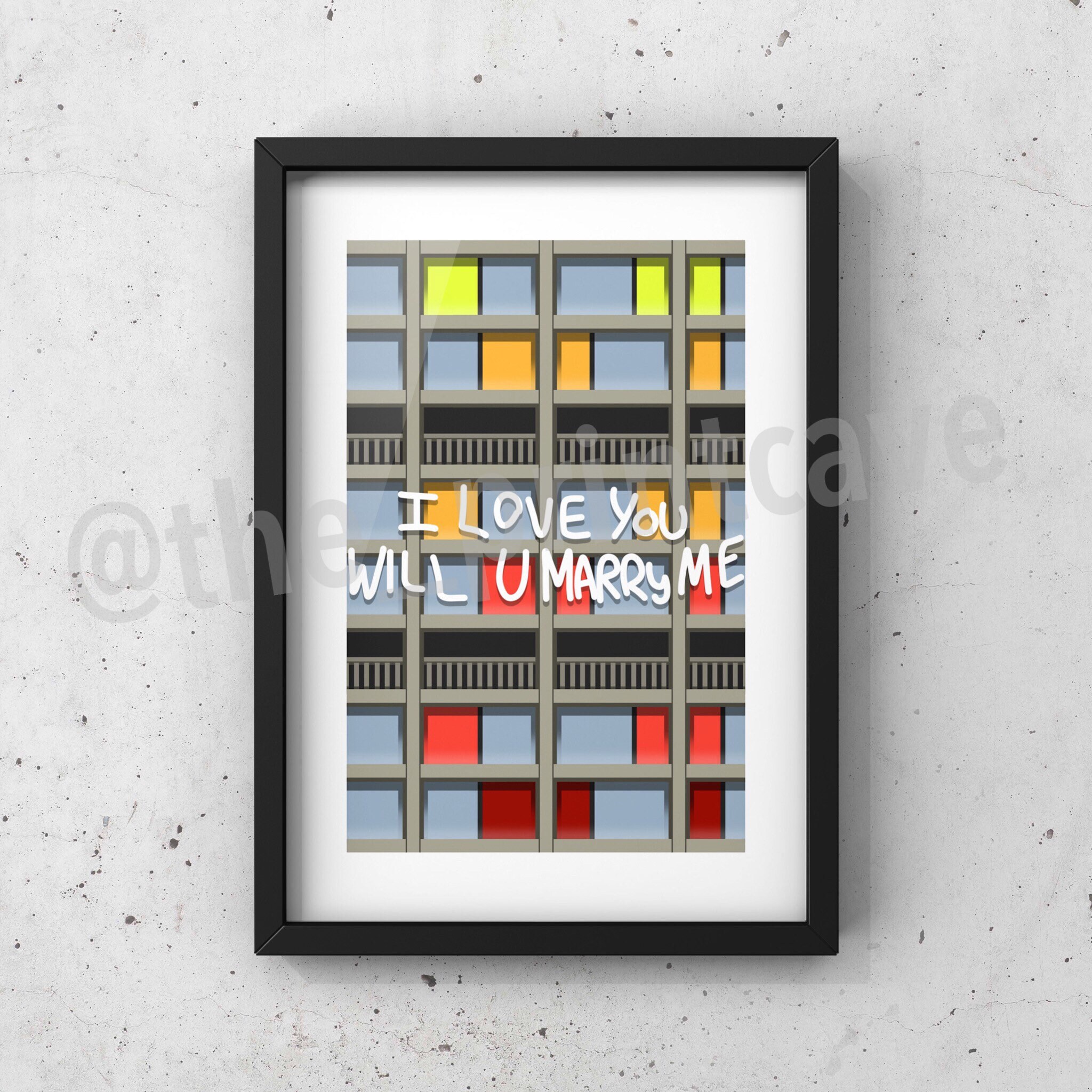 Park Hill Flats Print Sheffield Prints Park Hill wall art Etsy