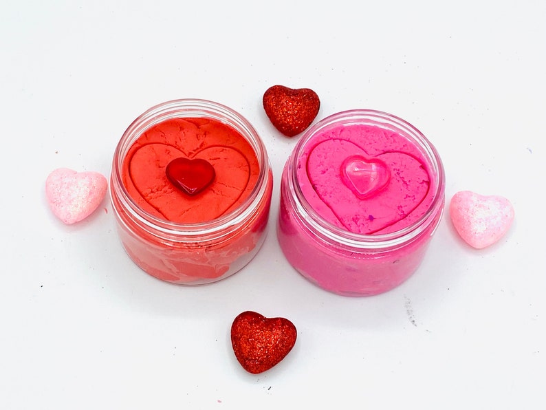 6oz Single Strawberry scented or pink glitter play dough