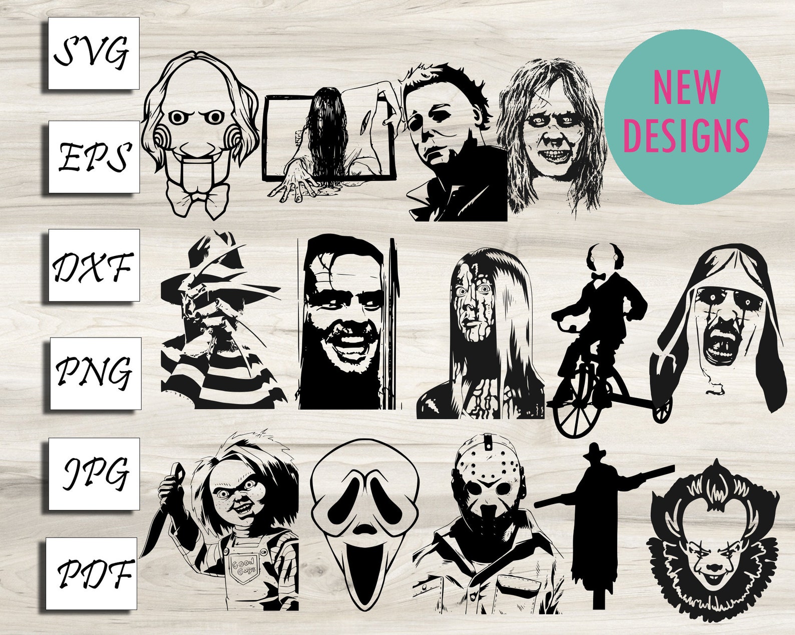 Horror Movie Svg Bundle Horror Svg For Cricut Scary Svg Png Etsy | My ...