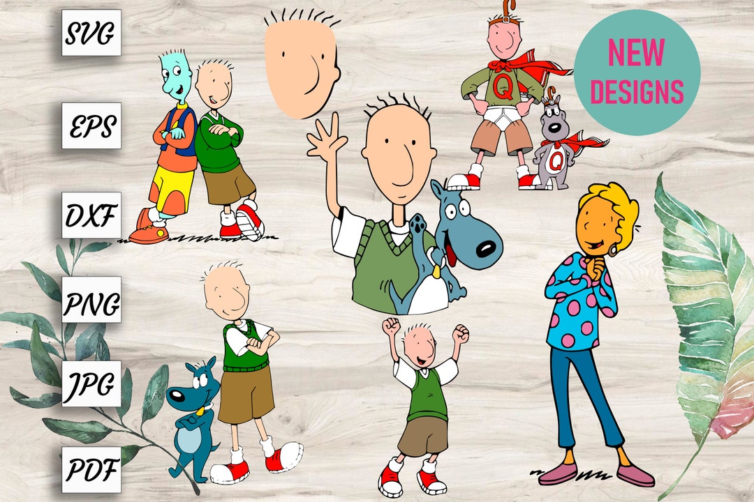 Bundle Doug Funnie Svg Png for Cricut Quailman Silhouette Etsy