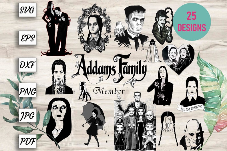 Download Bundle The addams family svg png for Cricut The addams ...