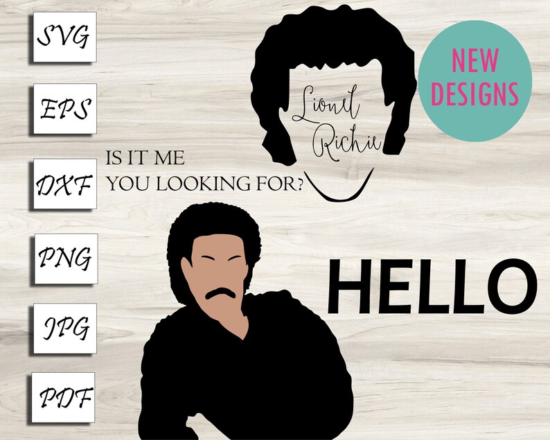 Bundle Hello Lionel Richie Svg Png for Cricut Youre Looking - Etsy UK