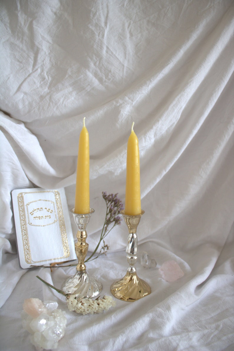 Beeswax Candles Taper Candles 2, 4, 6, or 12 Ct Pure Beeswax Dripless Taper Handmade Candles image 2