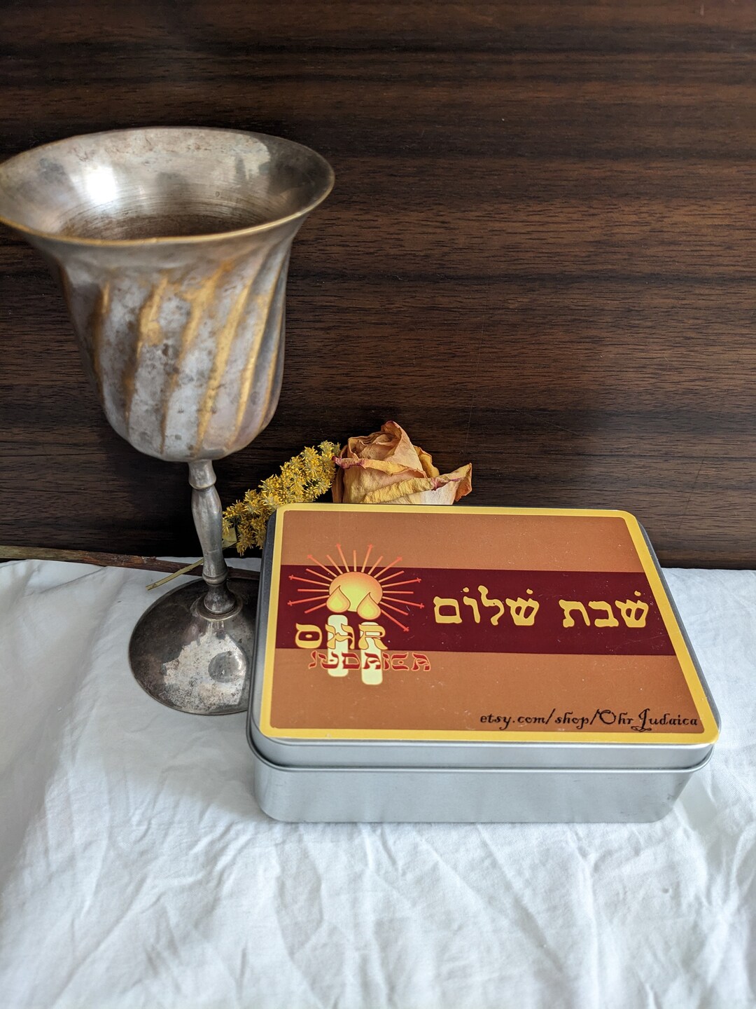 Lucite Inscribed Havdalah Candle – Elegant Judaica