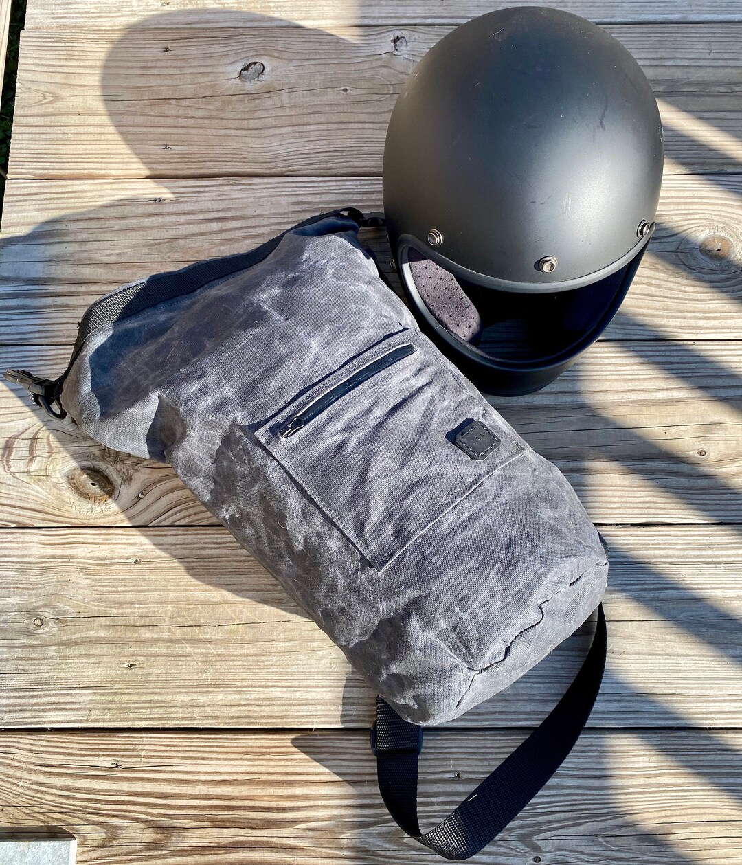 Custom Made to Order 12 Liter Waxed Canvas Roll Bag. Etsy