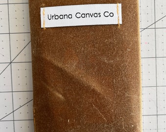 Field Notes Waxed Canvas Sleeve. Note *Does not include actual notebook* Can customize color and design per order.